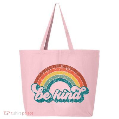 Be Kind Rainbow LGBT Flag LGBT Pride Month Retro Vintage 25L Jumbo Tote