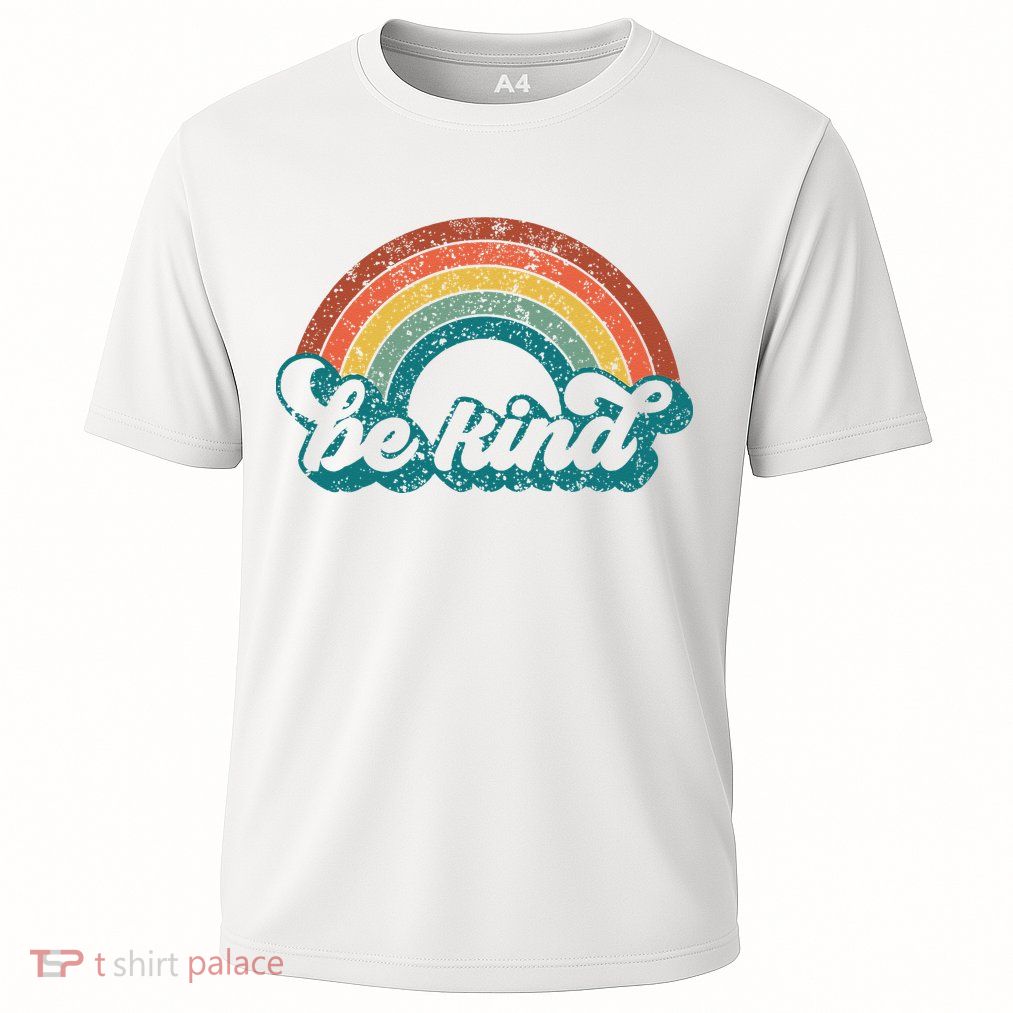 Be Kind Rainbow LGBT Flag LGBT Pride Month Retro Vintage Performance Shirt