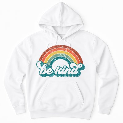 Be Kind Rainbow LGBT Flag LGBT Pride Month Retro Vintage Hoodie