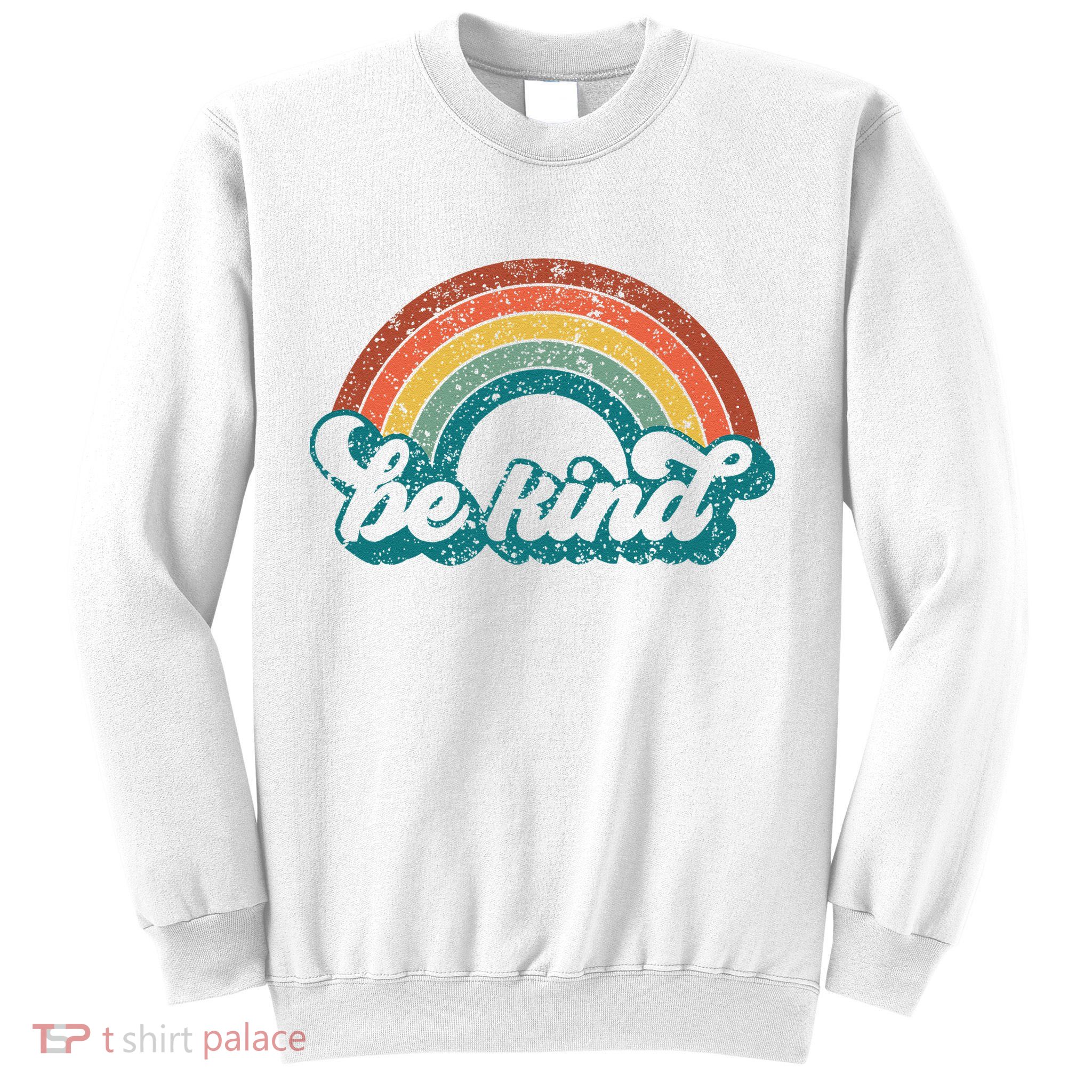 Be Kind Rainbow LGBT Flag LGBT Pride Month Retro Vintage Sweatshirt
