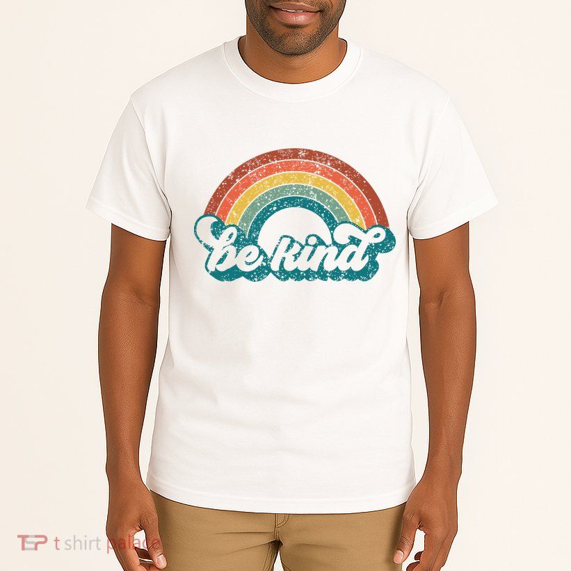 Be Kind Rainbow LGBT Flag LGBT Pride Month Retro Vintage Tall T-Shirt