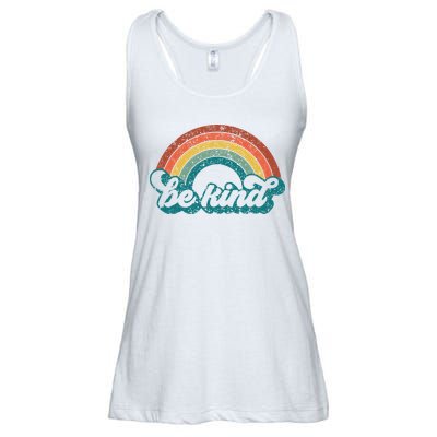 Be Kind Rainbow LGBT Flag LGBT Pride Month Retro Vintage Ladies Essential Flowy Tank