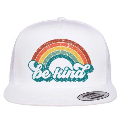 Be Kind Rainbow LGBT Flag LGBT Pride Month Retro Vintage Flatbill Hat
