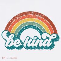 Be Kind Rainbow LGBT Flag LGBT Pride Month Retro Vintage Flatbill Hat