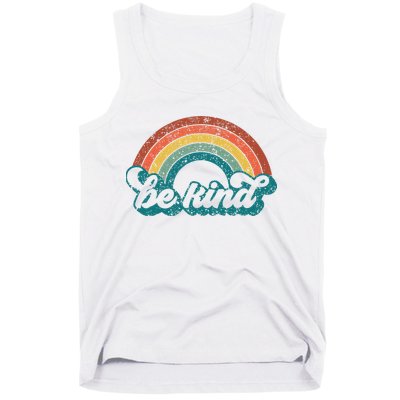 Be Kind Rainbow LGBT Flag LGBT Pride Month Retro Vintage Tank Top
