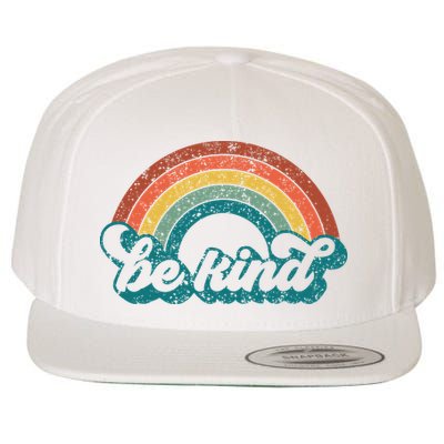 Be Kind Rainbow LGBT Flag LGBT Pride Month Retro Vintage Wool Snapback Cap