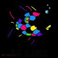 Be Kind Rainbow Fish Teacher Life Teaching Back To School Flexfit Unipanel Trucker Cap