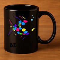 Be Kind Rainbow Fish Teacher Life Teaching Back To School 11oz C Handle Ceramic Mug