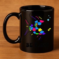 Be Kind Rainbow Fish Teacher Life Teaching Back To School 11oz C Handle Ceramic Mug