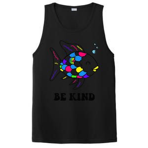 Be Kind Rainbow Fish Teacher Life Teaching Back To School PosiCharge Competitor Tank