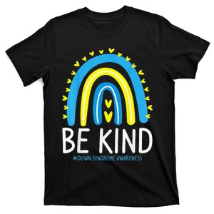 Be Kind Rainbow World Down Syndrome Awareness Day T-Shirt