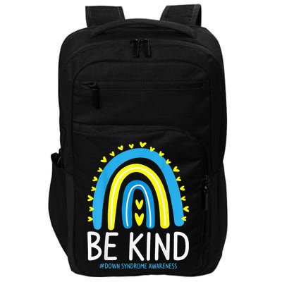 Be Kind Rainbow World Down Syndrome Awareness Day Impact Tech Backpack