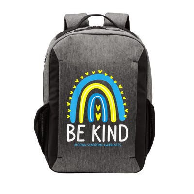 Be Kind Rainbow World Down Syndrome Awareness Day Vector Backpack