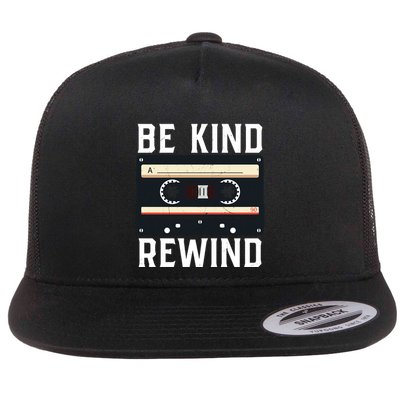 Be Kind Rewind '90s Nostalgia 80s Costume Party Cassette Gift Flatbill Hat