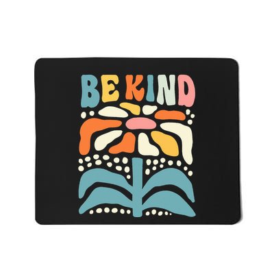 Be Kind Retro Groovy Daisy Kindness Inspirational Mousepad