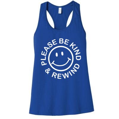 Be Kind Rewind Retro Nostalgia Sticker 80s 90s Tee Cute Gift Women's Racerback Tank