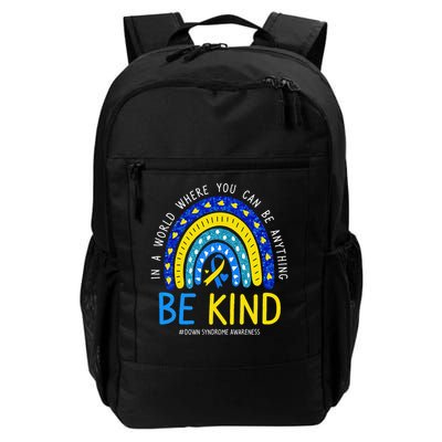 Be Kind Rainbow World Down Syndrome Awareness Day Women Backpack