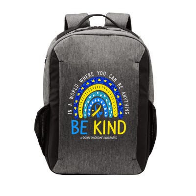 Be Kind Rainbow World Down Syndrome Awareness Day Women Vector Backpack