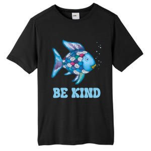 Be Kind Rainbow Fish Teacher Life Teaching Back To School Tall Fusion ChromaSoft Performance T-Shirt