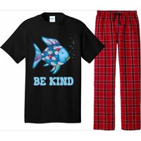 Be Kind Rainbow Fish Teacher Life Teaching Back To School Pajama Set