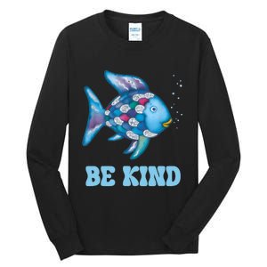 Be Kind Rainbow Fish Teacher Life Teaching Back To School Tall Long Sleeve T-Shirt