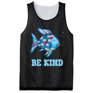 Be Kind Rainbow Fish Teacher Life Teaching Back To School Mesh Reversible Basketball Jersey Tank