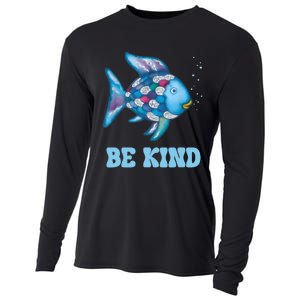 Be Kind Rainbow Fish Teacher Life Teaching Back To School Cooling Performance Long Sleeve Crew