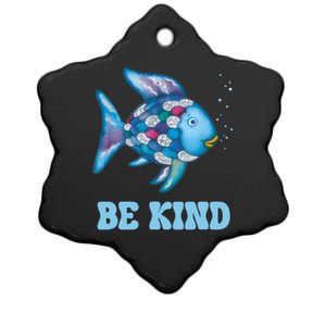 Be Kind Rainbow Fish Teacher Life Teaching Back To School Ceramic Star Ornament