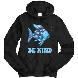 Be Kind Rainbow Fish Teacher Life Teaching Back To School Tie Dye Hoodie