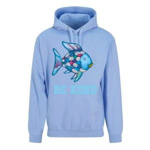 Be Kind Rainbow Fish Teacher Life Teaching Back To School Unisex Surf Hoodie