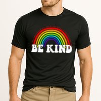 Be Kind Rainbow Positive Quote Cooling Performance Crew T-Shirt