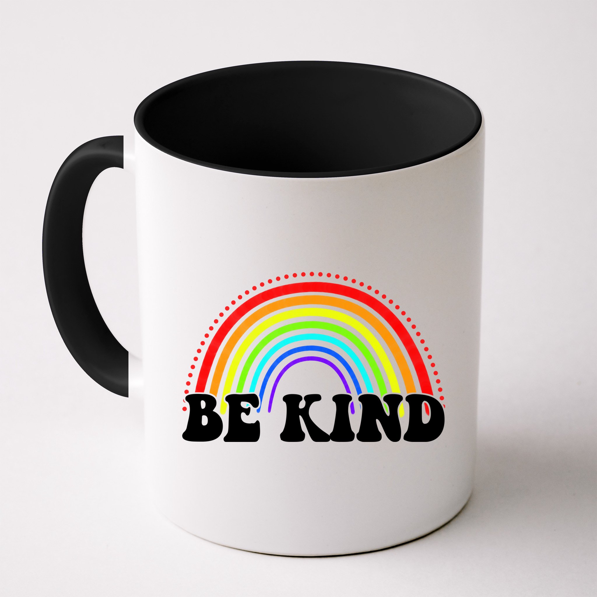 Be Kind Rainbow Positive Quote Mug