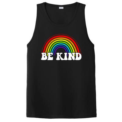 Be Kind Rainbow Positive Quote PosiCharge Competitor Tank