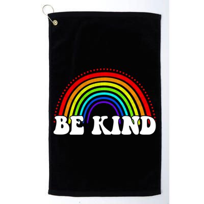 Be Kind Rainbow Positive Quote Golf Towel