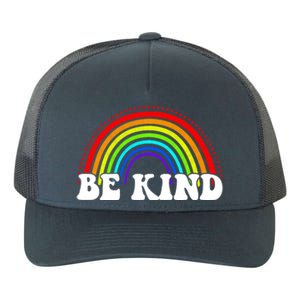 Be Kind Rainbow Positive Quote Yupoong Adult 5-Panel Trucker Hat