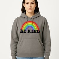 Be Kind Rainbow Positive Quote Hoodie