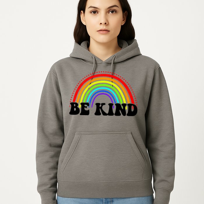 Be Kind Rainbow Positive Quote Hoodie