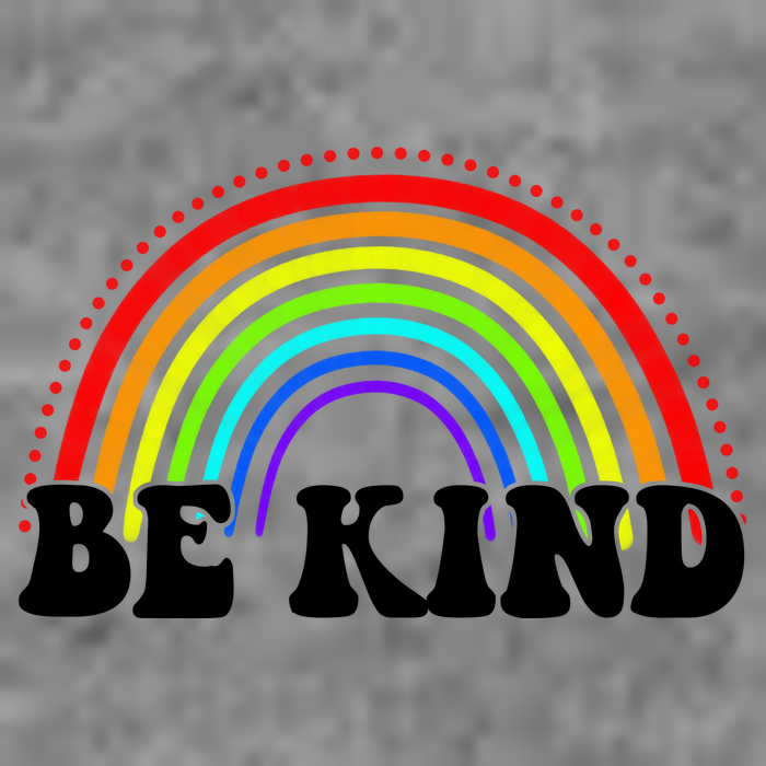 Be Kind Rainbow Positive Quote Hoodie
