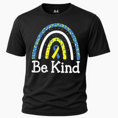 Be Kind Rainbow World Down Syndrome Awareness Day Performance Shirt
