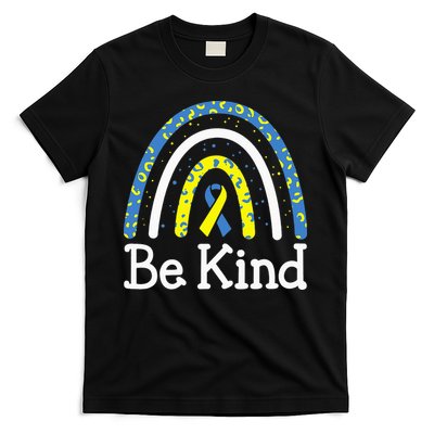 Be Kind Rainbow World Down Syndrome Awareness Day T-Shirt