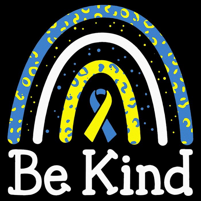 Be Kind Rainbow World Down Syndrome Awareness Day 16 in Basic Backpack