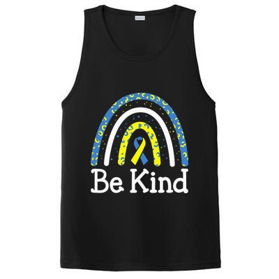 Be Kind Rainbow World Down Syndrome Awareness Day PosiCharge Competitor Tank