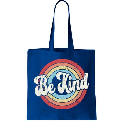 Be Kind Retro Vintage Distressed Motivation Inspiration Meaningful Gift Tote Bag