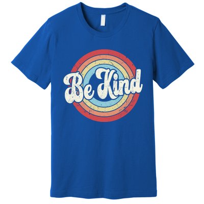 Be Kind Retro Vintage Distressed Motivation Inspiration Meaningful Gift Premium T-Shirt