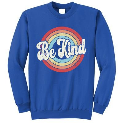 Be Kind Retro Vintage Distressed Motivation Inspiration Meaningful Gift Tall Sweatshirt