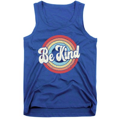 Be Kind Retro Vintage Distressed Motivation Inspiration Meaningful Gift Tank Top