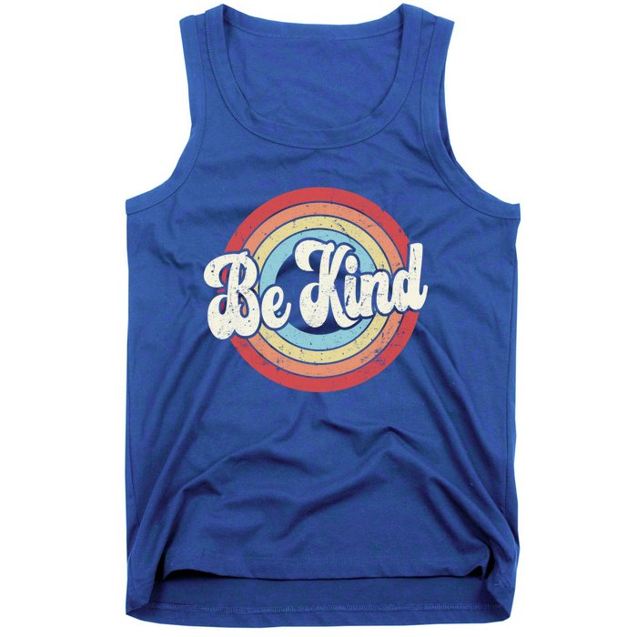 Be Kind Retro Vintage Distressed Motivation Inspiration Meaningful Gift Tank Top