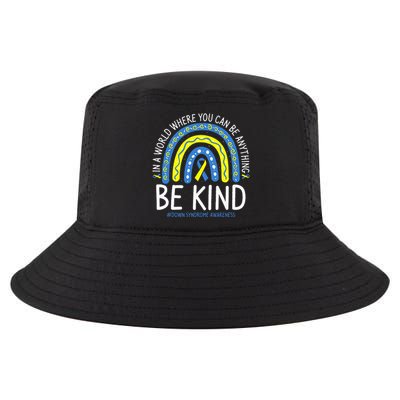 Be Kind Rainbow World Down Syndrome Awareness Day Cool Comfort Performance Bucket Hat