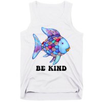 Be Kind Rainbow Fish Teacher Life Teaching Back To School Tank Top