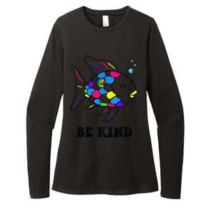 Be Kind Rainbow Fish Teacher Life Teaching Back To School Womens CVC Long Sleeve Shirt